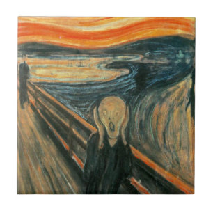 The Scream Edvard Munch Modern Expressionist Art Tile