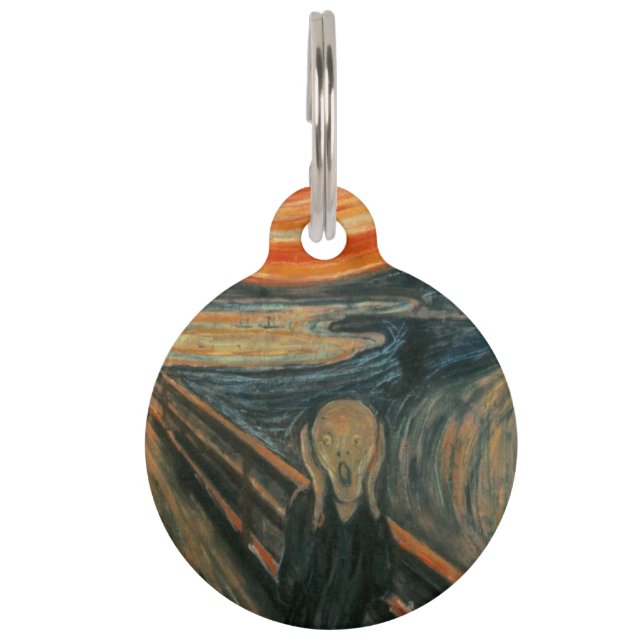 The Scream - Edvard Munch Pet Tag (Front)
