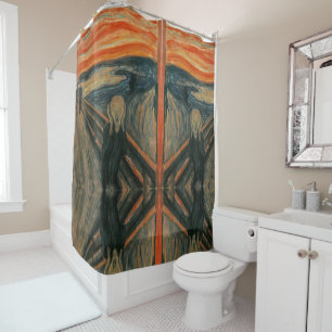 The Scream - Edvard Munch Shower Curtain