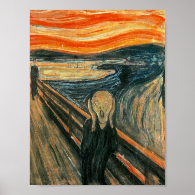 The Scream Edward Munch Screaming Poster (Front)
