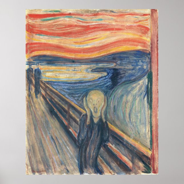 The Scream, Halloween Famous Painting Poster (Front)