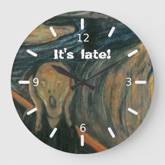 The Scream Large Clock (Front)