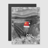 THE SCREAM MEME SANTA MAGNETIC