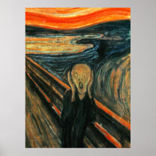 The Scream Munch Modern Art Abstract Poster