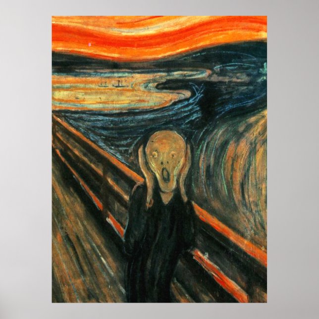 The Scream Munch Modern Art Abstract Poster (Front)