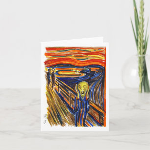 "The Scream" note card
