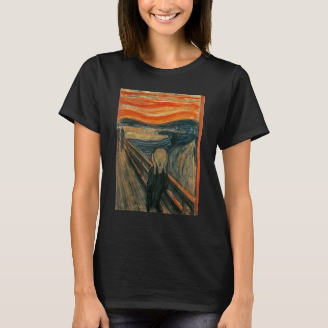 The Scream of Edvard Expressionism Munch Art T-Shirt (Front)