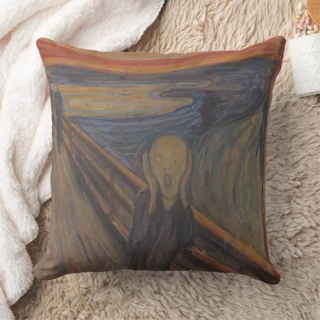 The Scream of Nature by Edvard Munch 1893 Cushion (Blanket)