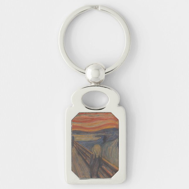 The Scream of Nature by Edvard Munch 1893 Key Ring (Front)