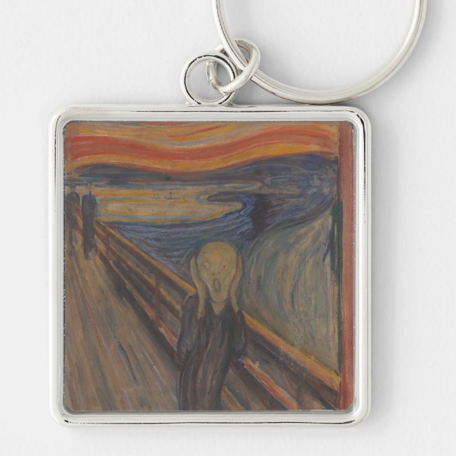 The Scream of Nature by Edvard Munch 1893 Key Ring (Front)