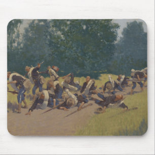 The Scream of Shrapnel at San Juan Hill Mouse Mat