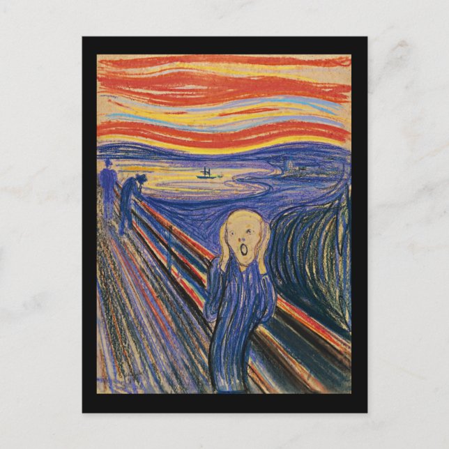 The Scream (pastel 1895) High Quality Postcard (Front)