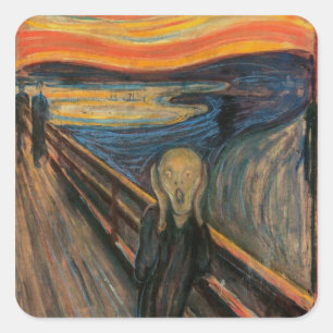 The Scream Round Sticker