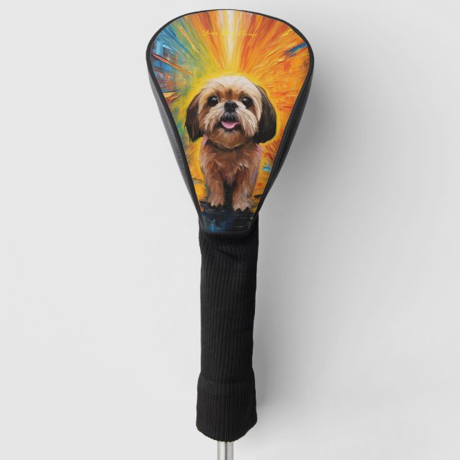 The Scream - Shih Tzu Dog 003 - Pall Munch Golf Head Cover (Front)
