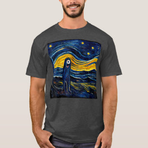 The Scream Starry Night T-Shirt Copy