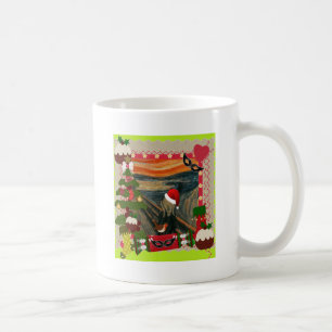 the scream ugly christmas coffee mug