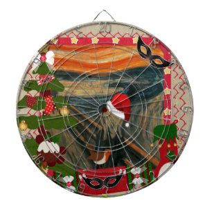 the scream ugly christmas dartboard