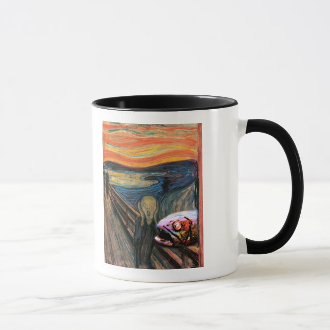 The Scream (with Coelacanth) Mug (Right)