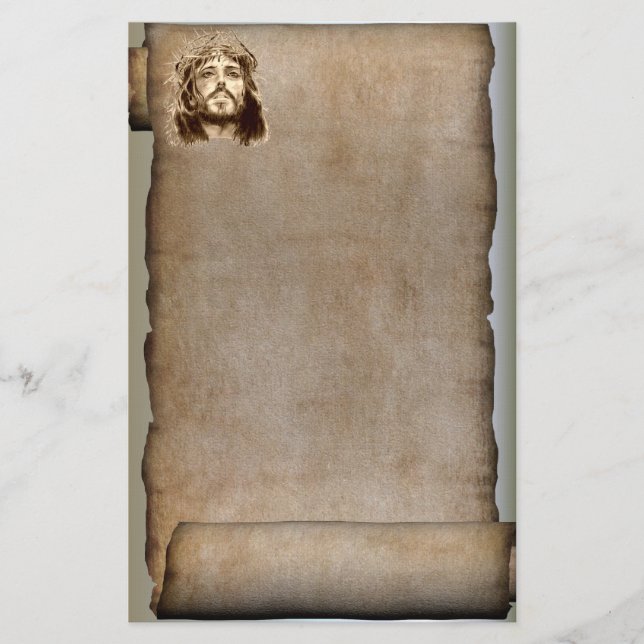 The Scroll of Jesus Christ, Crown of Thorns Stationery (Front)