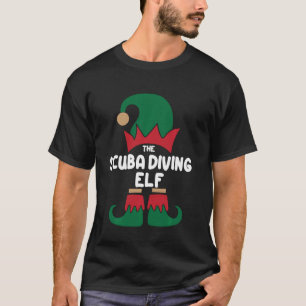 The Scuba Diving Elf Matching Family Group Christm T-Shirt