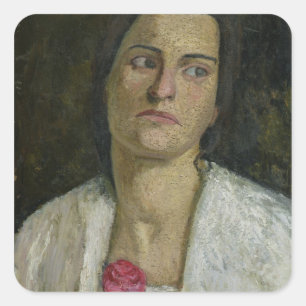 The Sculptress Clara Rilke-Westhoff 1905 Square Sticker