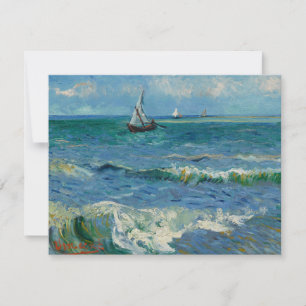 The Sea at Les Saintes Maries de la Mer   Van Gogh