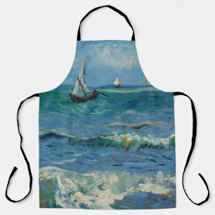 The Sea at Les Saintes Maries de la Mer Van Gogh Apron