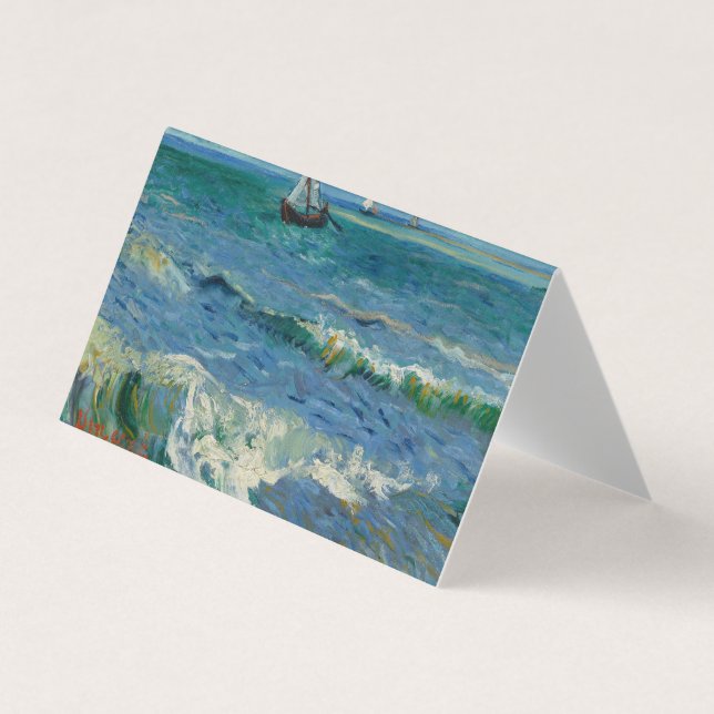 The Sea at Les Saintes Maries de la Mer | Van Gogh Business Card (Front)