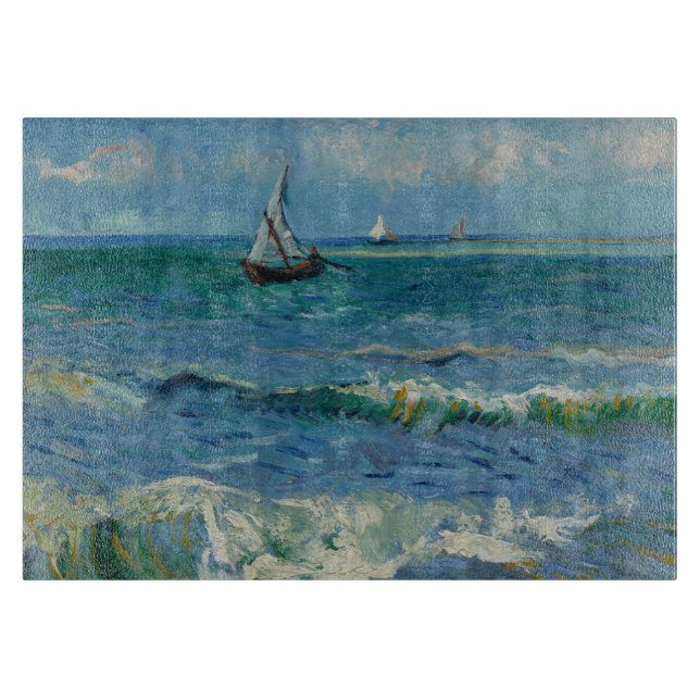 The Sea at Les Saintes Maries de la Mer | Van Gogh Cutting Board (Front)