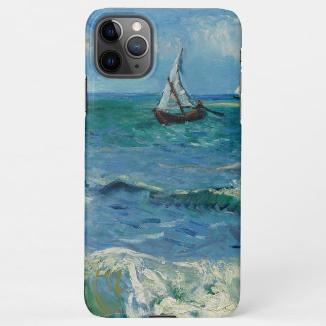 The Sea at Les Saintes Maries de la Mer | Van Gogh iPhone Case (Back)