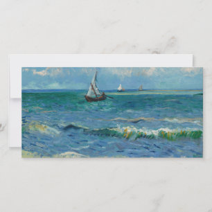 The Sea at Les Saintes Maries de la Mer   Van Gogh Thank You Card