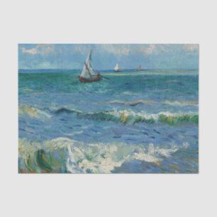 The Sea at Les Saintes Maries de la Mer   Van Gogh Tissue Paper