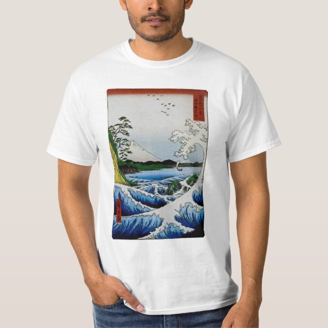 The Sea at Satta in Suruga Province, 1858 T-Shirt (Front)