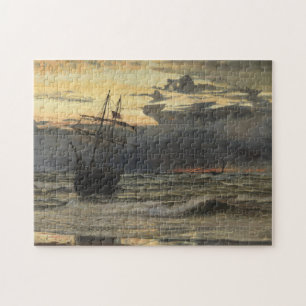 The Sea-Beach after a Storm Time, Dawn Jigsaw Puzzle