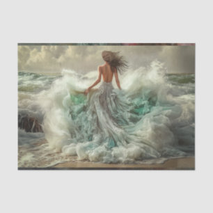 The Sea Becomes her Tissue Paper