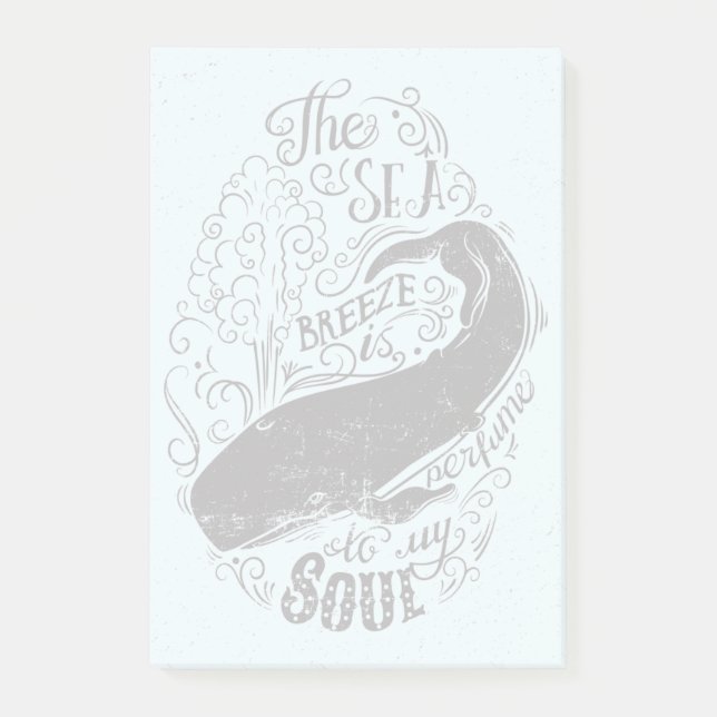 The Sea Breeze Is Perfume Post-it Notes (Front)