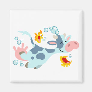 The Sea Cow and Fish Friends magnet