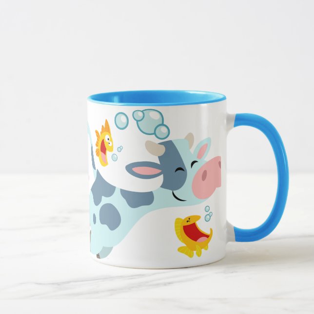The Sea Cow and Fish Friends Mug (Right)