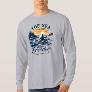The Sea Is My Escape Where Freedom Begins T-Shirt