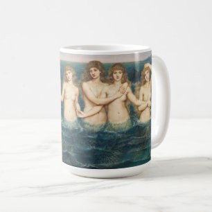 The Sea Maidens   Evelyn De Morgan Coffee Mug