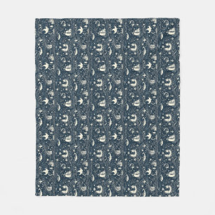 The Sea Never Fights Against The Storm Fleece Blanket