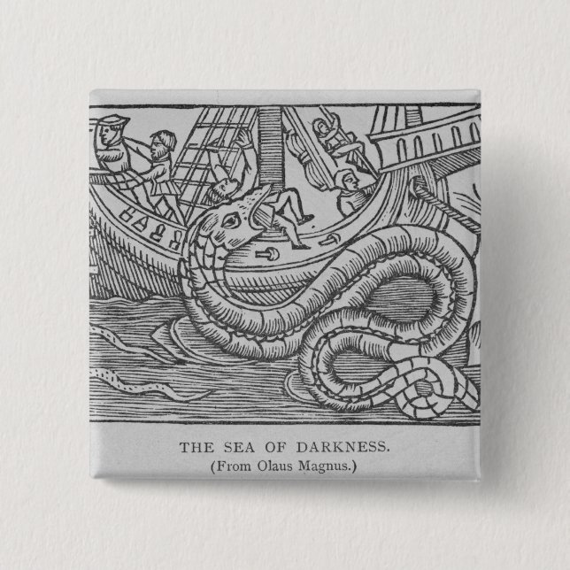 The Sea of Darkness 15 Cm Square Badge (Front)