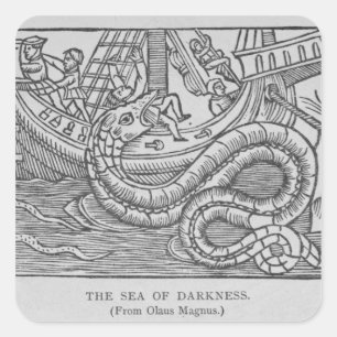 The Sea of Darkness Square Sticker
