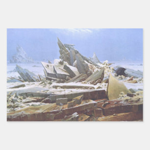 The Sea of Ice (by Caspar David Friedrich) Wrapping Paper Sheet