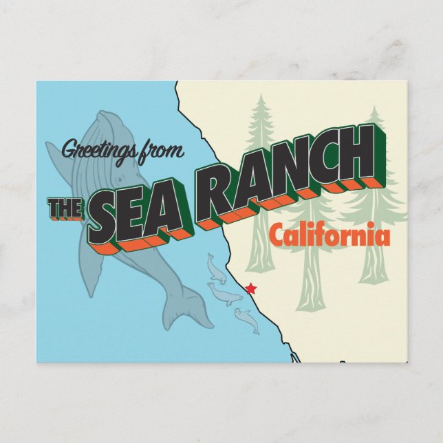 The Sea Ranch Large Letter Postcard - version 3 (Front)