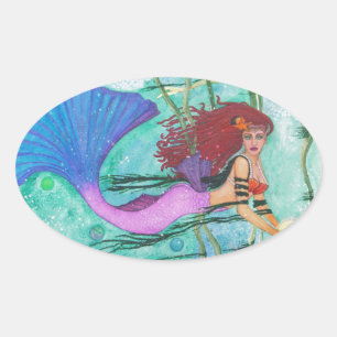 The Sea Sphere Oval Sticker