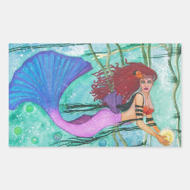 The Sea Sphere Rectangular Sticker (Front)