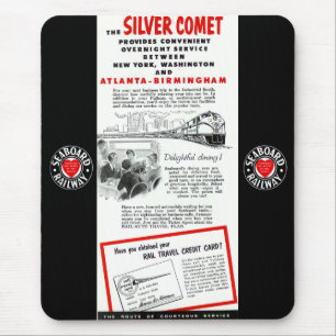 The Seaboard RailRoad Silver Comet Train Mouse Mat