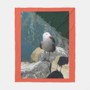 The Seagull Larry Day Ken Gauge Bird Photography Fleece Blanket