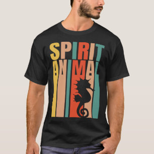 The Seahorse Is My Spirit Animal  Retro T-Shirt
